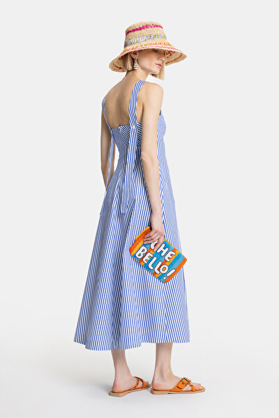 WHITE SLEEVELESS SUSPENDER MAXI DRESS 3