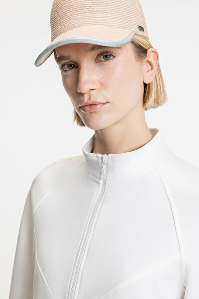 ECRU UPRIGHT COLLAR SWEATSHIRT 4