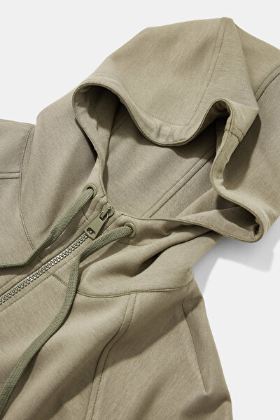 KHAKI HOODIE SWEATSHIRT 3