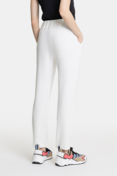ECRU SKINNY LEG SPORTS TROUSERS 3