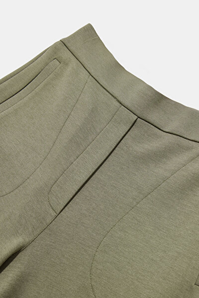 KHAKI STRAIGHT CUT SPORTS TROUSERS 3