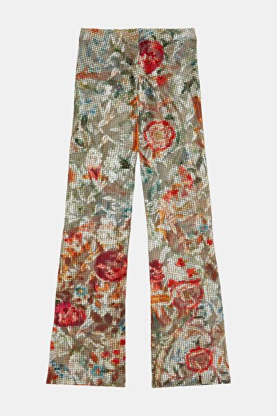 MULTICOLOR STRAIGHT CUT TROUSERS 4