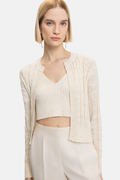 NATURAL BASIC / ROUND NECKLINE JACKET 4