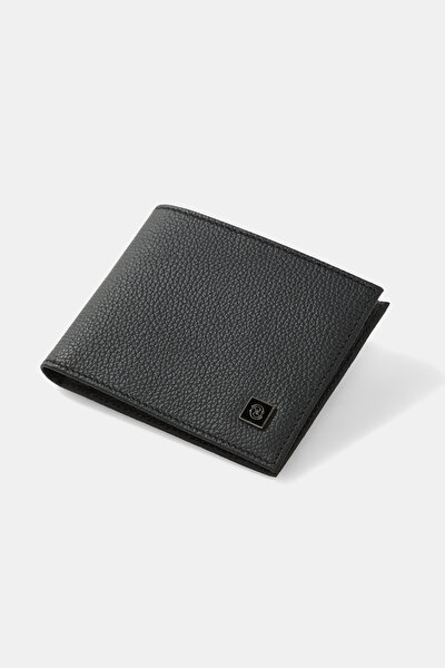 BLACK MONOGRAM LEATHER WALLET 5