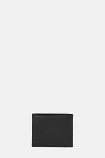 BLACK MONOGRAM LEATHER WALLET 3