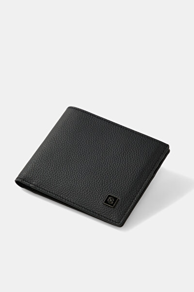 BLACK MONOGRAM LEATHER WALLET 5