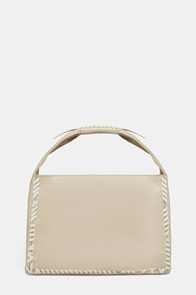 ECRU LEATHER BAG 3