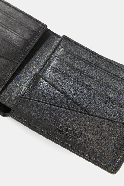 BLACK LEATHER WALLET 5