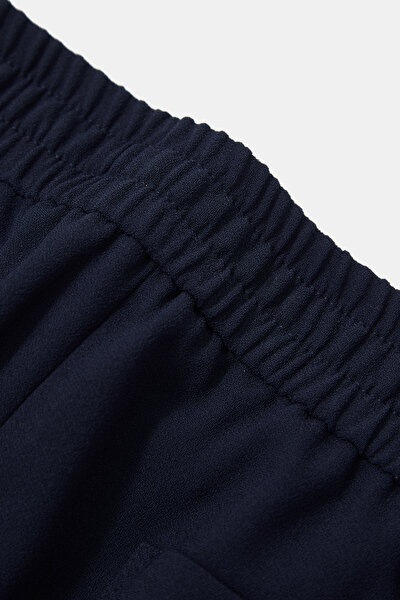 NAVY BLUE SKINNY LEG TROUSERS 4