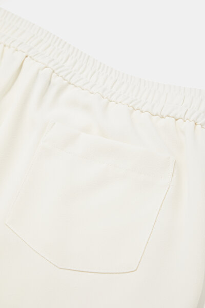 ECRU SKINNY LEG TROUSERS 4