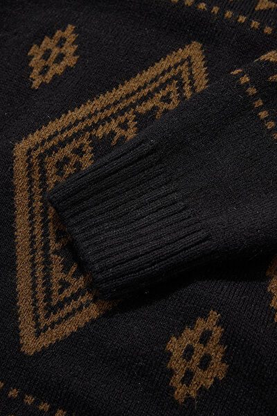 BROWN DESIGN FILLED TRICOT 4
