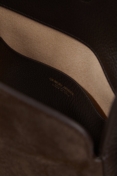 BROWN SUEDE BAG 10