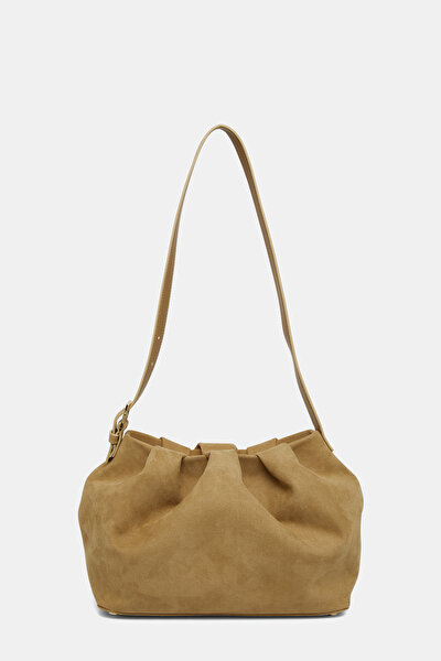 CAMEL SUEDE BAG 3