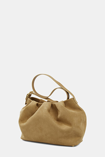 CAMEL SUEDE BAG 5