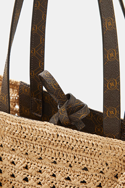 BEIGE MONOGRAM BAG 4