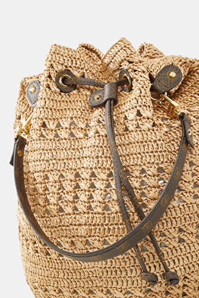 BEIGE MONOGRAM BAG 5