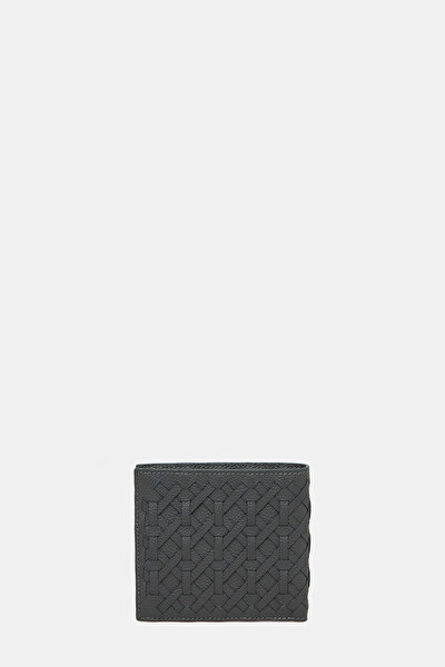 ANTRASİT MONOGRAM DERİ CÜZDAN 3