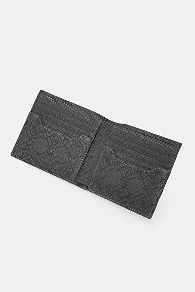 ANTRASİT MONOGRAM DERİ CÜZDAN 4