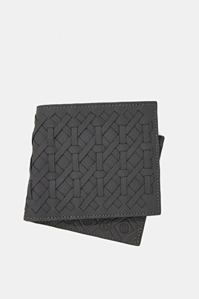 ANTRASİT MONOGRAM DERİ CÜZDAN 5