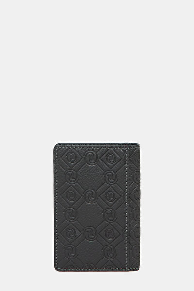 ANTRASİT MONOGRAM DERİ CÜZDAN 3