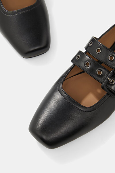 BLACK FLAT SHOES 5