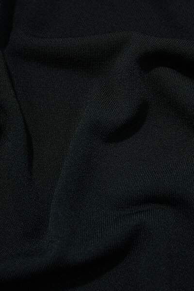 BLACK POLO NECK SHORT SLEEVE TSHIRT 4