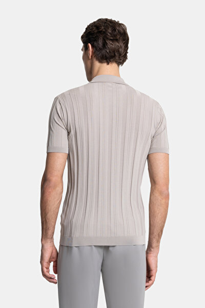LIGHT BEIGE SHORT SLEEVE TSHIRT 3