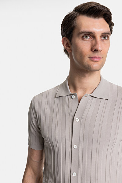 LIGHT BEIGE SHORT SLEEVE TSHIRT 4