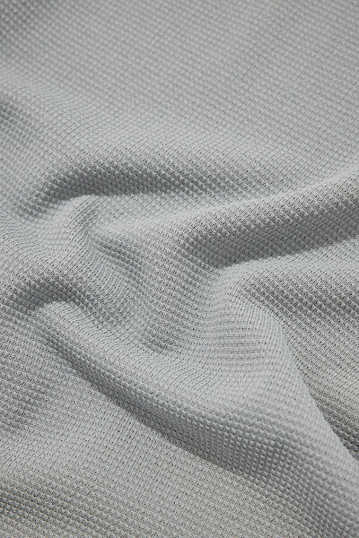 GREY POLO NECK SHORT SLEEVE TSHIRT 4