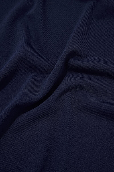 NAVY BLUE POLO NECK SHORT SLEEVE TSHIRT 4