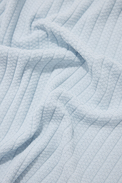 LIGHT BLUE POLO NECK SHORT SLEEVE TSHIRT 4