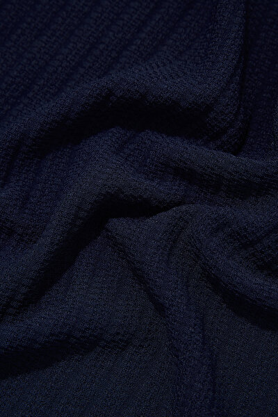 NAVY BLUE POLO NECK SHORT SLEEVE TSHIRT 4