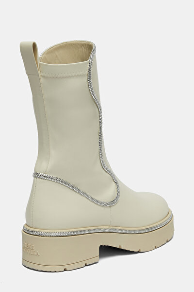 ECRU LEATHER BOOT 3