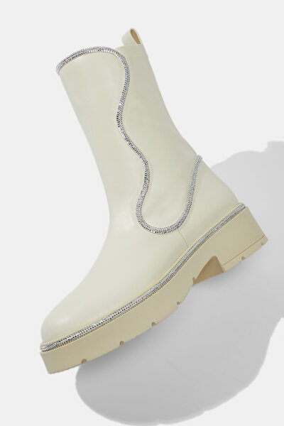 ECRU LEATHER BOOT 5