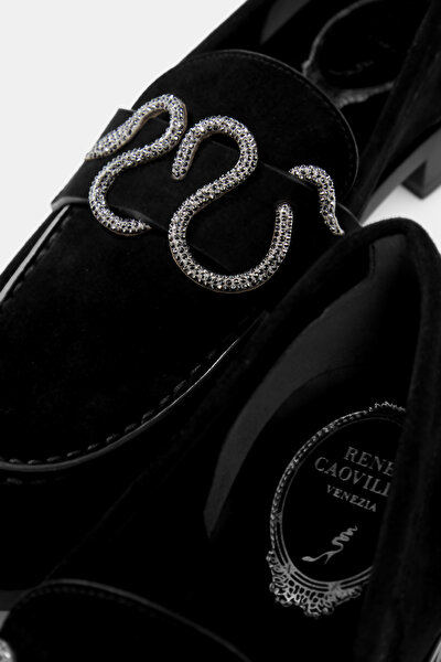 ANTHRACITE LEATHER SHOE 5