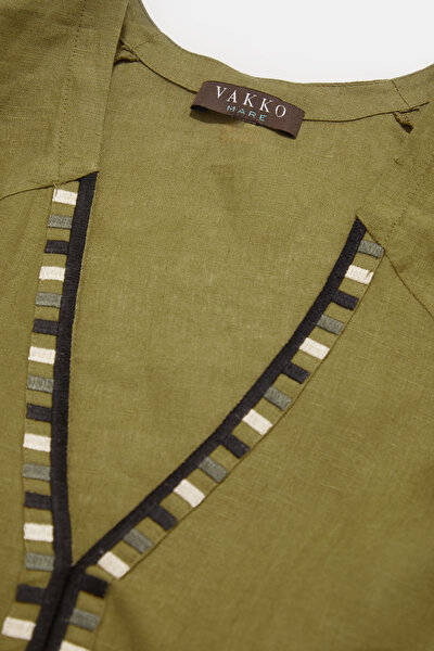 ECRU LINEN KAFTA 10