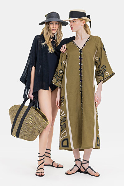 ECRU LINEN KAFTA 5