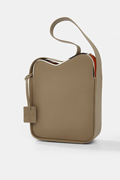 ORANGE MONOGRAM LEATHER BAG 4