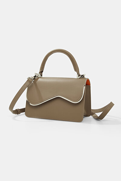 ORANGE MONOGRAM LEATHER BAG 5