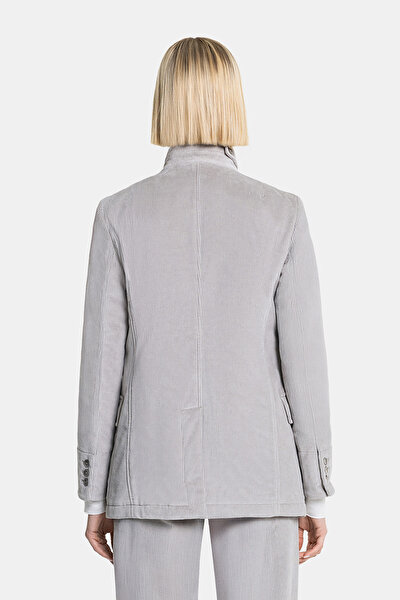 GREY UPRIGHT COLLAR JACKET 3