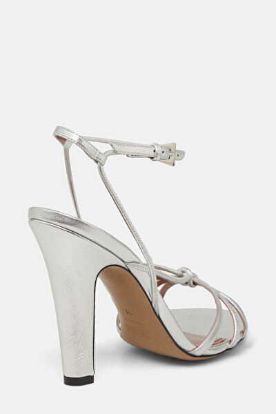 SILVER LEATHER SHOES 4