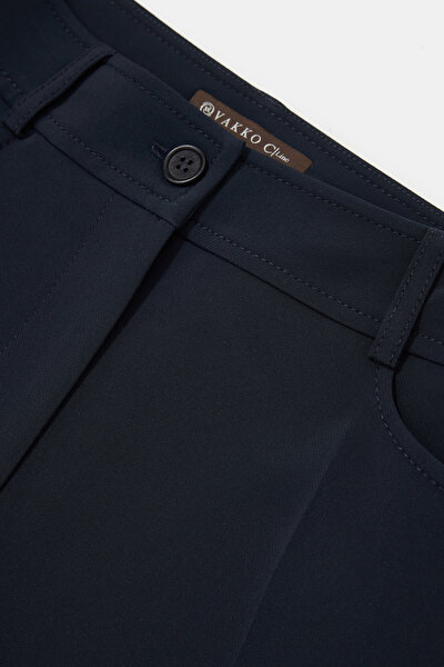 NAVY BLUE SKINNY LEG TROUSERS 3