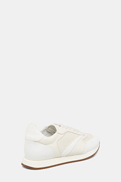 ECRU SUEDE SNEAKER KADIN 3