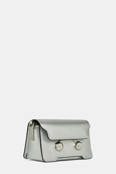 SILVER WICKER BAG 3