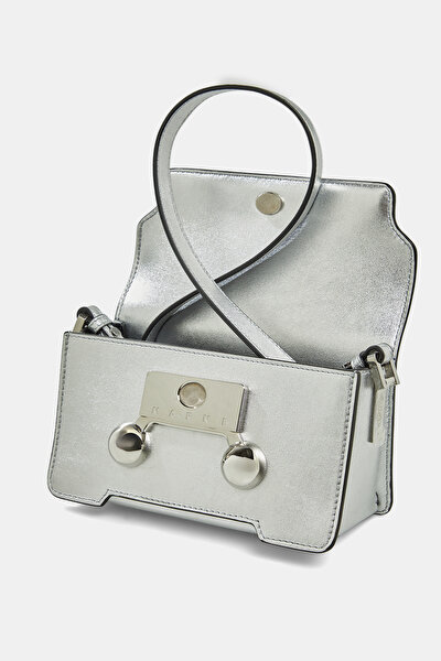 SILVER WICKER BAG 5