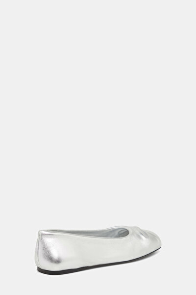 SİLVER FLAT SHOES 3
