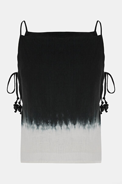 CREAM SLEEVELESS SUSPENDER BLOUSE 4