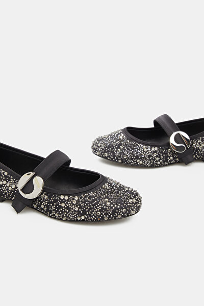 SILVER FLAT SHOES 4
