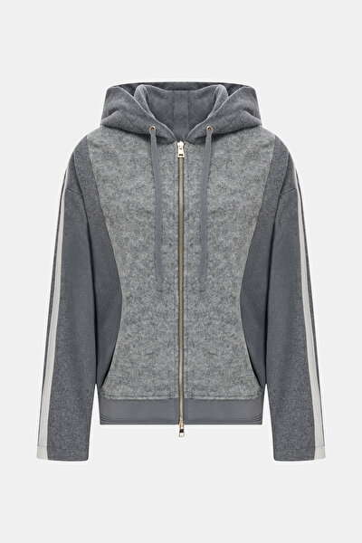GRİ KAPUŞONLU SWEATSHİRT 5