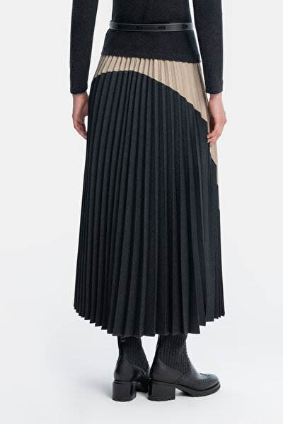 ANTHRACITE MIDI SKIRT 3
